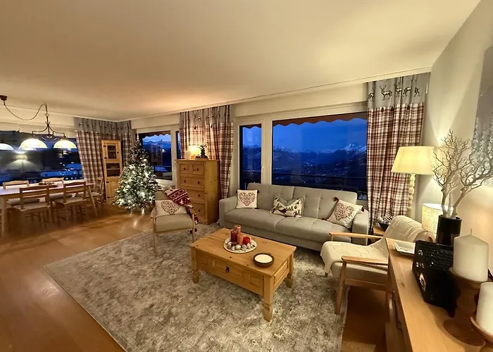 アパート Balcon Sur Les Alpes A Crans-montana ランス