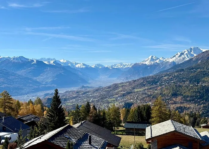 アパート Balcon Sur Les Alpes A Crans-montana *